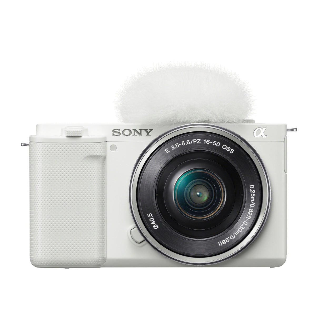 Sony Alpha ZV-E10 APS-C Mirrorless Vlog Camera (White) with 16-50mm Lens With Content Creator Kit
