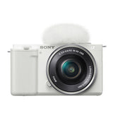 Sony Alpha ZV-E10 APS-C Mirrorless Vlog Camera (White) with 16-50mm Lens With Content Creator Kit