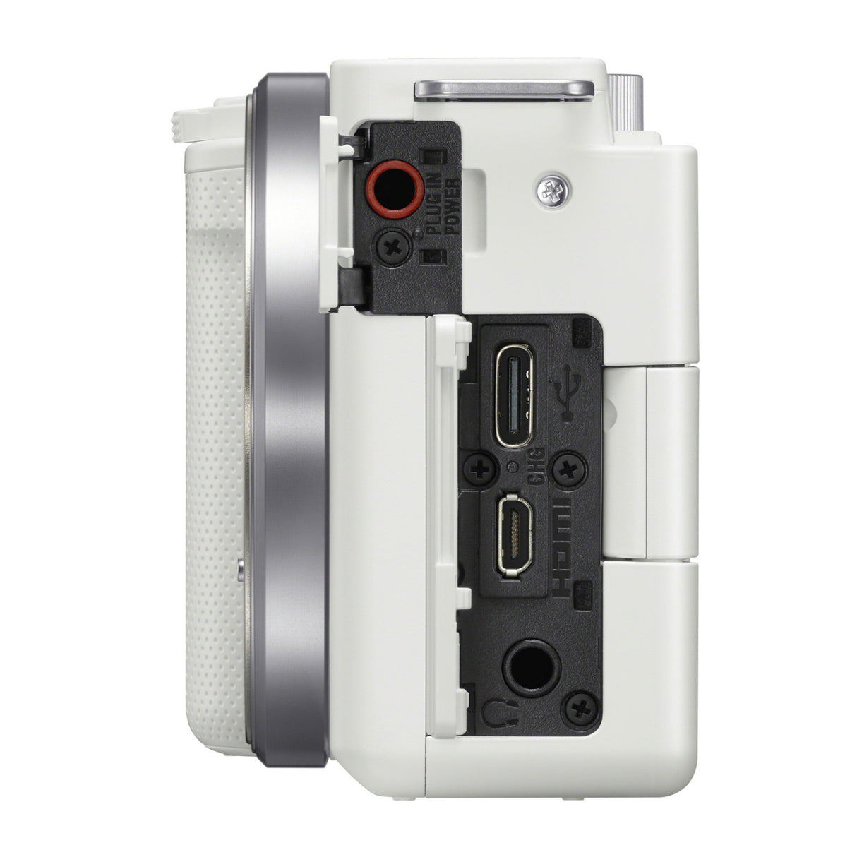Sony Alpha ZV-E10 APS-C Mirrorless Vlog Camera (White) with 16-50mm Lens With Content Creator Kit