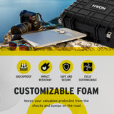 Koah Weatherproof Hard Case with Customizable Foam (13 x 11 x 6 Inch)