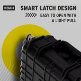 Koah Weatherproof Hard Case with Customizable Foam (13 x 11 x 6 Inch)