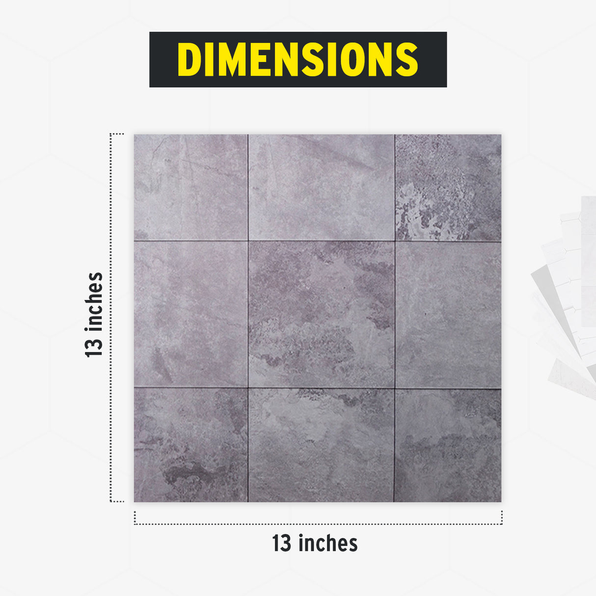 Koah Photography Backdrop Boards with Tote Bag (13 x 13-Inch Set with 7 Designs)