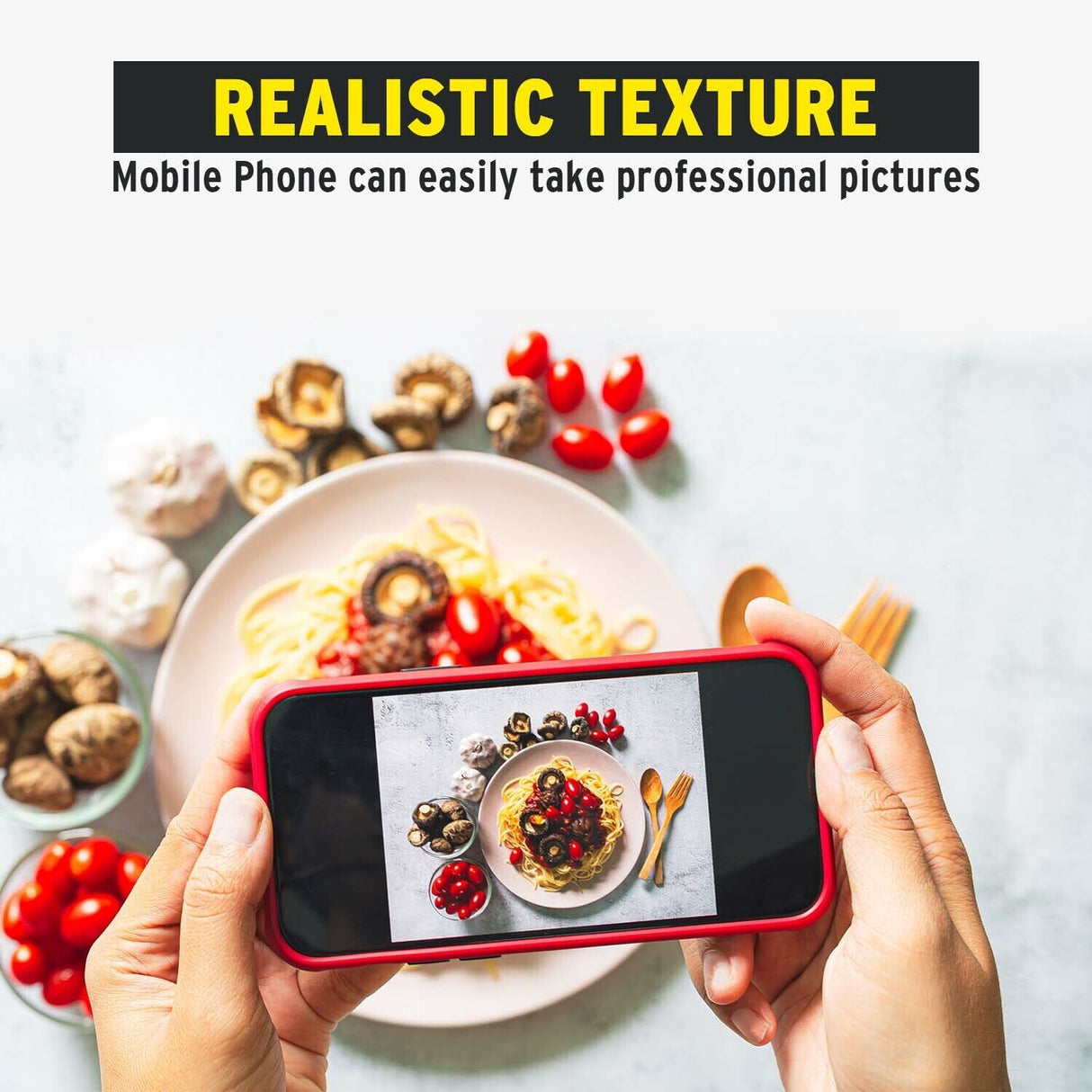 Koah Photography Backdrop Boards with Tote Bag (13 x 13-Inch Set with 7 Designs)