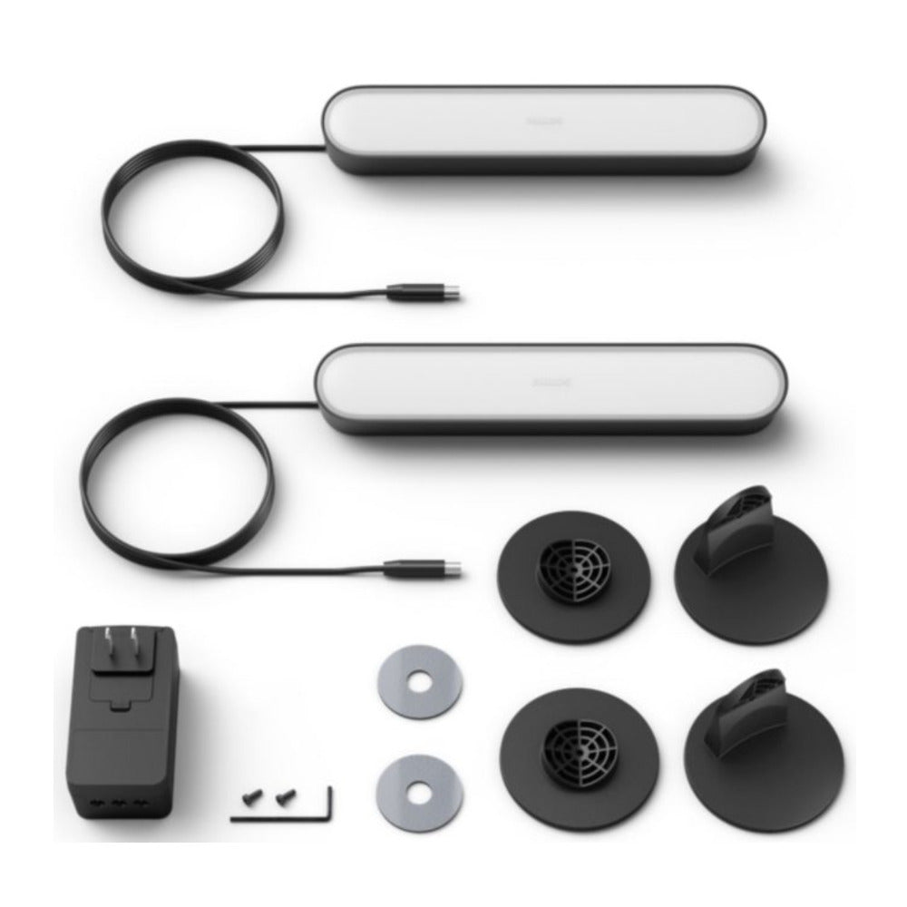 Philips Hue Play White and Color Smart Light 2-Pack Base Kit (Black)