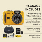 Kodak PIXPRO WPZ2 Rugged Waterproof 16MP Digital Camera with 4x Optical Zoom Bundle