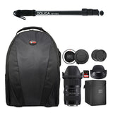 Sigma 18-35mm f/1.8 DC HSM Art Lens for Nikon F w/ 64GB Card and USB Dock Bundle
