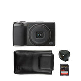 Ricoh GR III Premium Compact Digital Camera with GV-1 External Viewfinder, Case Bundle