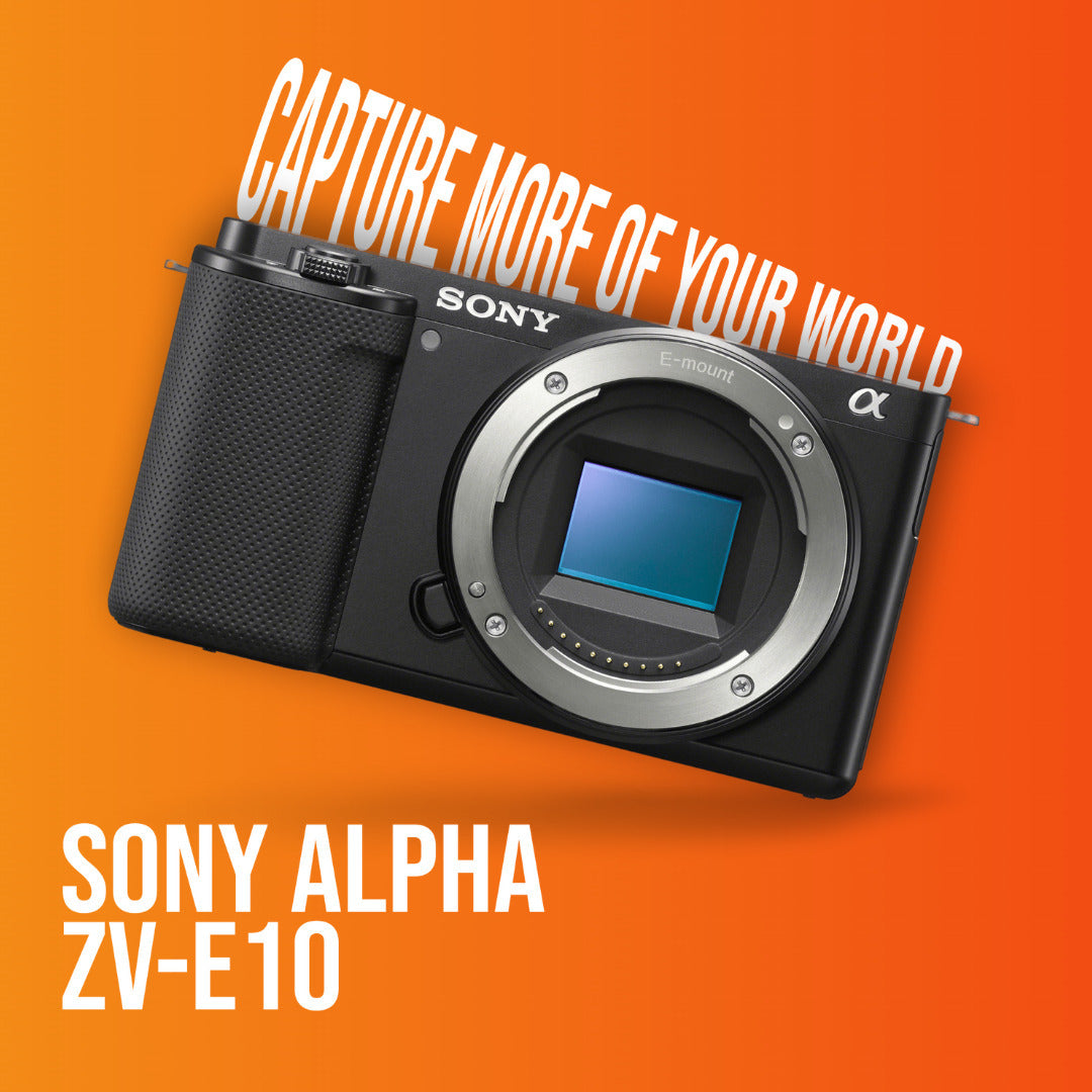 Sony Alpha ZV-E10 APS-C Vlog Camera (Black) with 11mm F1.8 Lens Bundle Content Creator Kit (5 Items)