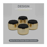Knox Gear Subwoofer Isolation Feet (4-pack, Black/Gold)