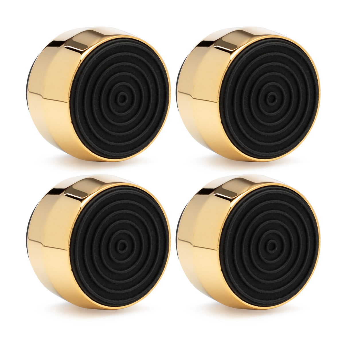 Knox Gear Subwoofer Isolation Feet (4-pack, Black/Gold)