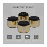 Knox Gear Subwoofer Isolation Feet (4-pack, Black/Gold)