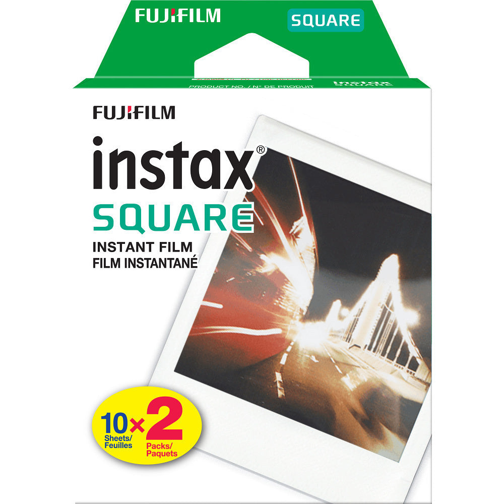 Fujifilm INSTAX Square Link Instant Printer (Green) With Film Kit and Twin Pack