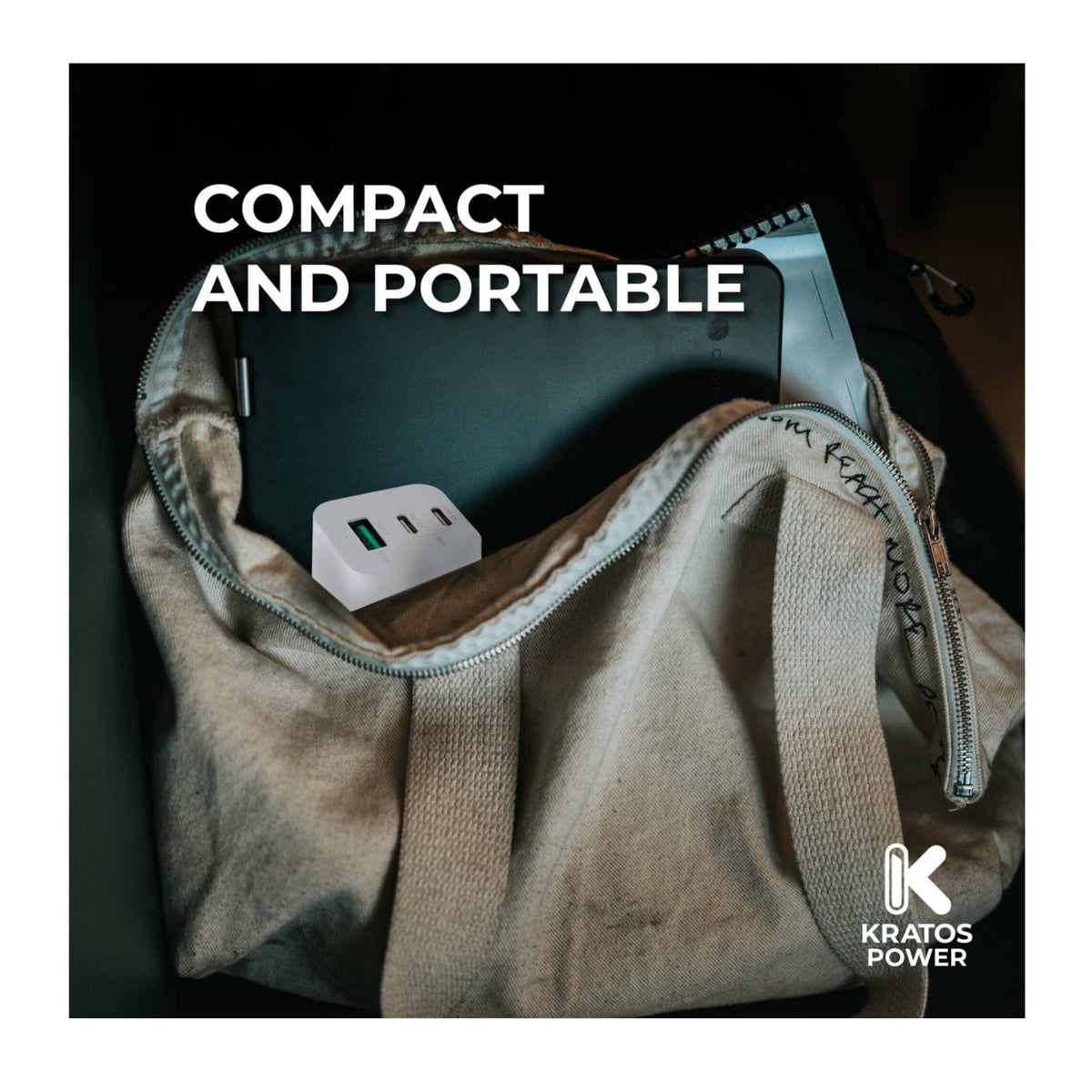 Kratos Power 65W GaN Three-Port Power Adapter