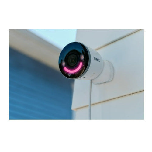Lorex 4K Spotlight Indoor Outdoor Wi-Fi 6 Security Camera with Smart Security Lighting