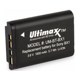 Ultimaxx BX1 Rechargeable Extended Life Battery for Sony