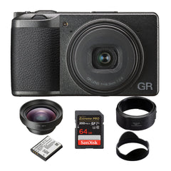 Ricoh GR III Premium Compact Digital Camera with GW-4 Wide Conversion Lens and Lens Adapter Bundle