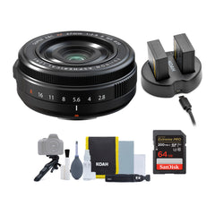 Fujifilm XF27mm F2.8 R WR Lens with Battery Memory Card and Cleaning Kit