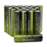 Kratos Power High-Performance Ultra Alkaline AAA Batteries (20-Pack)