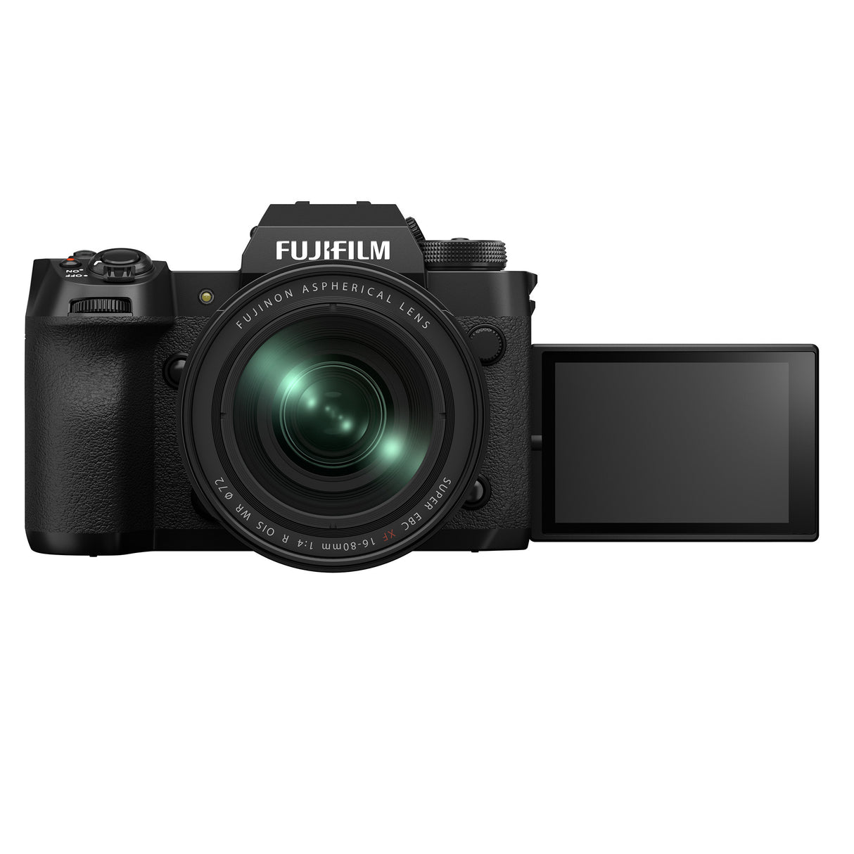 Fujifilm X-H2 40 MP Body with XF16-80mm F4 R OIS WR Lens (Black) with Batteries, Memory Card Bundle