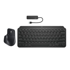 Logitech MX Keys Mini for Mac Wireless Keyboard (Black) with Mouse Logitech MX Master 3S Bundle