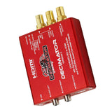 Decimator Version 2 Simultaneously Scales SDI to HDMI and NTSC/PAL with De-Embedded Analogue Audio