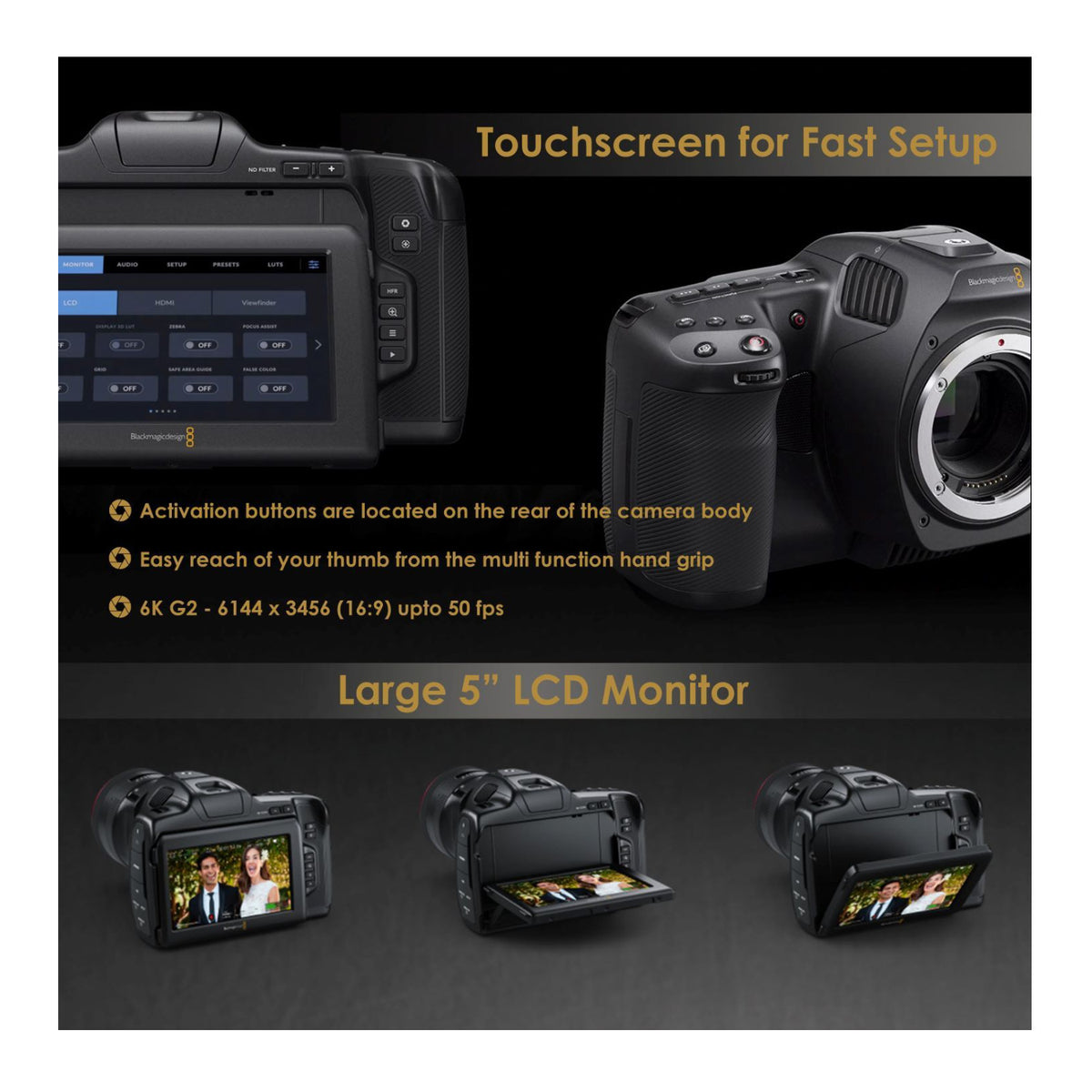 Blackmagic Pocket Cinema Camera 6K G2 (Canon EF) with Sigma 18-35mm Accessory Bundle