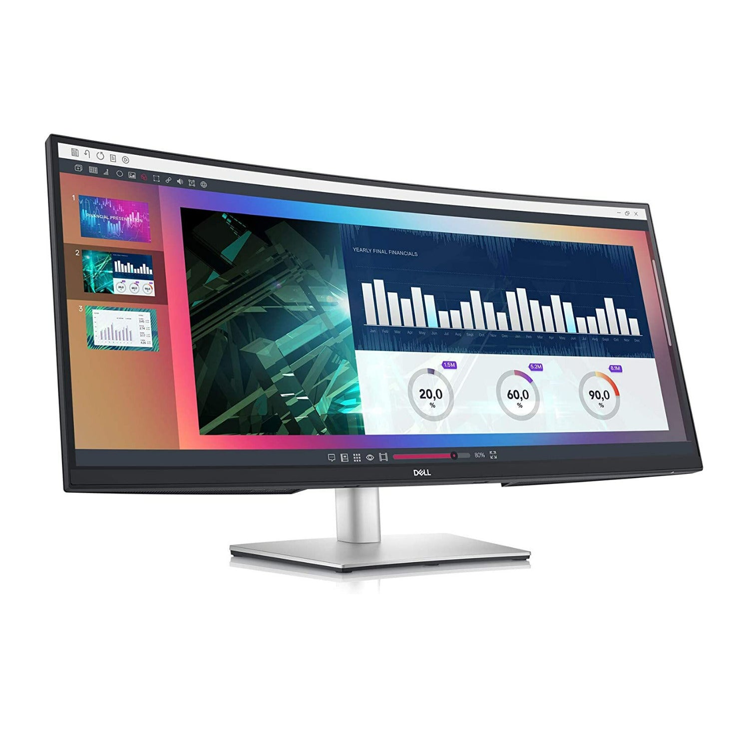 Dell P-Series P3421W 34-Inch Wide Quad High Definition Curved USB