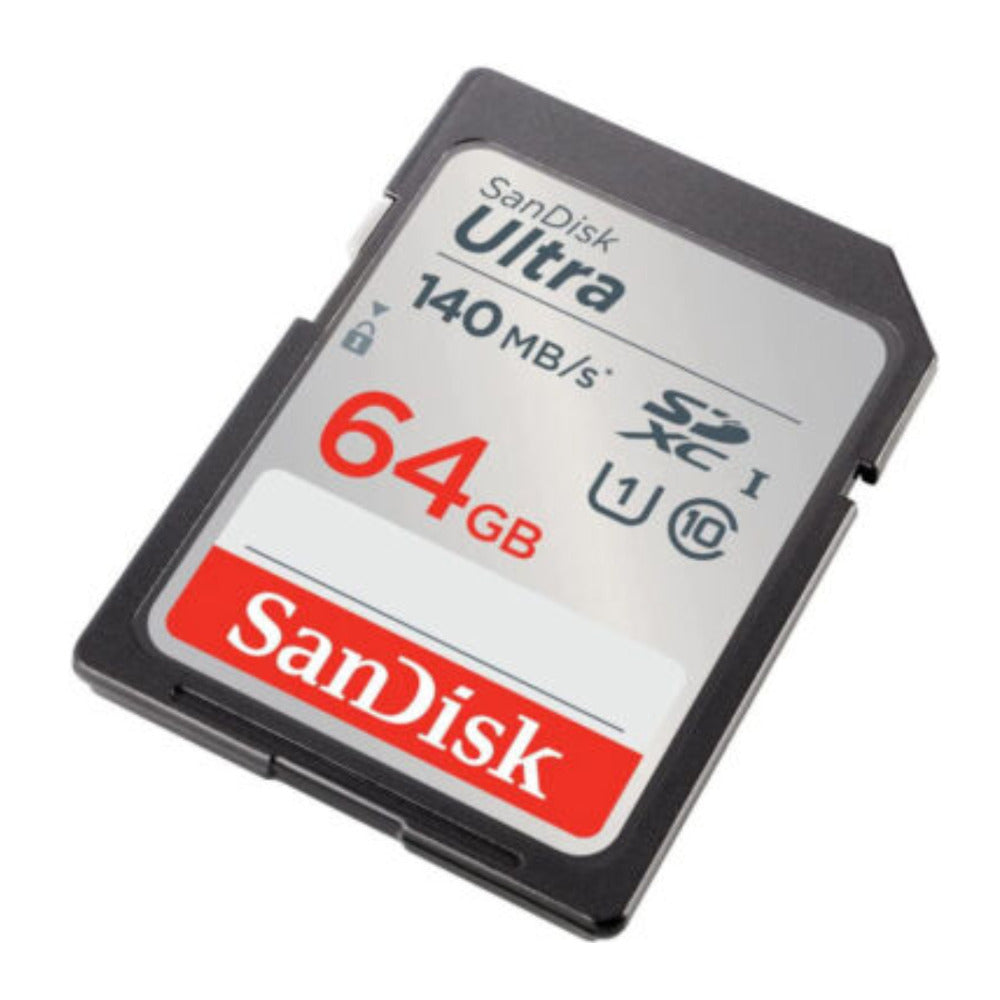 SanDisk 64GB 140 MB/s SDXC Memory Card (3-pack) with All-In-One Card Reader