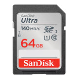 SanDisk 64GB 140 MB/s SDXC Memory Card (3-pack) with All-In-One Card Reader