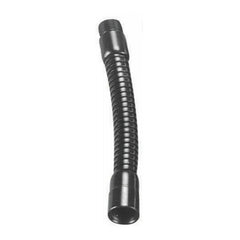 On-Stage 6-Inch Microphone Gooseneck, Pinch Point-Free, Interlocking Rolled Metal, Made of Solid Steel (Black)