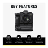 Koah Pro Vertical Battery Grip for Sony Alpha a9 Mark II and a7R Mark IV