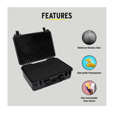 Koah Weatherproof Hard Case with Customizable Foam (18 x 14 x 7 Inch, 2-Pack)
