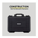Koah Weatherproof Hard Case with Customizable Foam (18 x 14 x 7 Inch, 2-Pack)