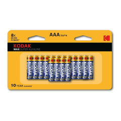 Kodak MAX Super Alkaline Leak-Proof AAA Batteries with 10-Year Shelf Life (16 Pack)