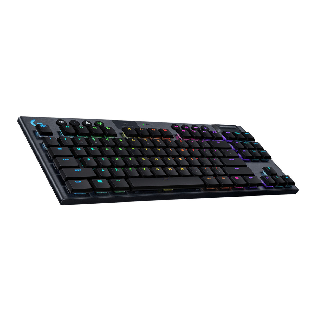 Logitech G915 TKL Tenkeyless Lightspeed Wireless Mechanical Gaming Keyboard (Carbon) with 4-Port USB