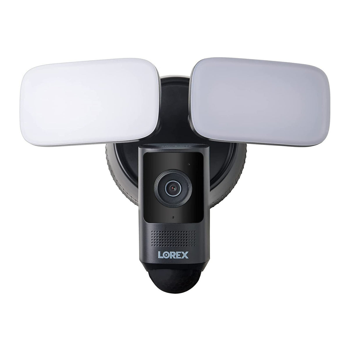 Lorex 2K Wired Smart Motion Detection Security Floodlight Camera with Night Vision (Black)