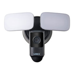 Lorex 2K Wired Smart Motion Detection Security Floodlight Camera with Night Vision (Black)