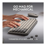 Logitech Pop Keys Wireless Mechanical Keyboard with Emoji Keys (Mist)
