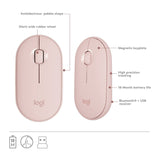 Logitech MK470 Slim Wireless Keyboard and Mouse Combo with Modern Compact Layout (Rose)