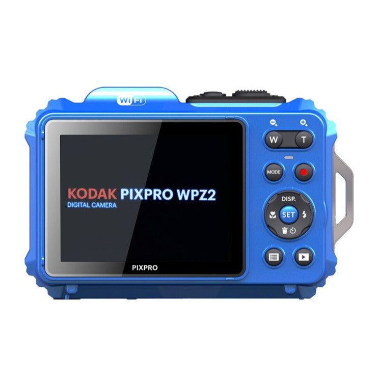 Kodak PIXPRO WPZ2 Rugged Waterproof 16MP Camera with 4x Zoom (Blue) with Case and 32GB MicroSD Card