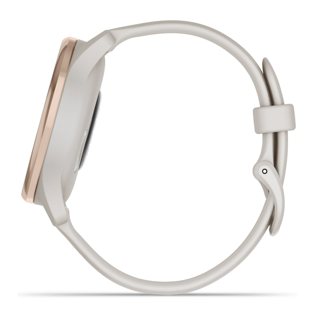 Garmin Vívomove Trend Hybrid Smartwatch with Silicon Band (Peach Gold Stainless Steel Bezel)