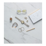 Garmin Vívomove Trend Hybrid Smartwatch with Silicon Band (Peach Gold Stainless Steel Bezel)