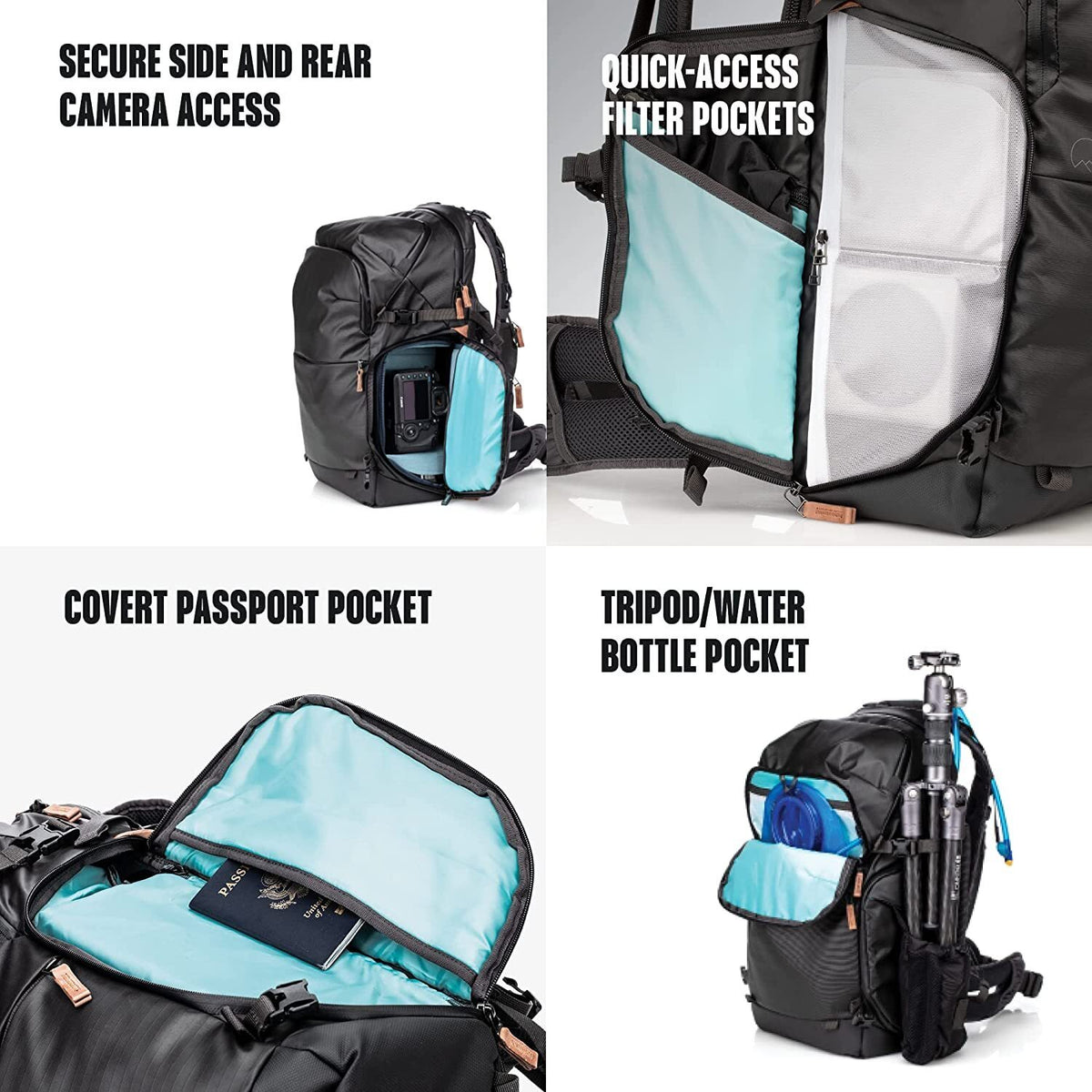 Shimoda Explore V2 35 Water Resistant Camera Backpack with Rain Cover and Accessory Straps (Black)