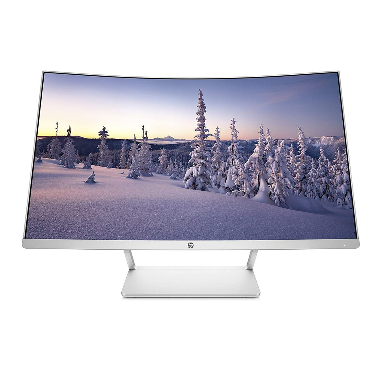 HP 27-Inch 1,800R Curved Full HD Monitor 10,000,000:1 DC, HDMI and DP 1.2 Ports (Silver)