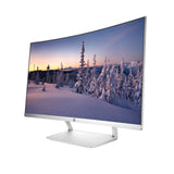 HP 27-Inch 1,800R Curved Full HD Monitor 10,000,000:1 DC, HDMI and DP 1.2 Ports (Silver)
