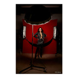 Westcott X-Drop Wrinkle-Resistant Backdrop, For Video Conferencing (Scarlet Red, 5 x 12 Feet)