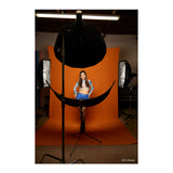 Westcott X-Drop Wrinkle-Resistant Backdrop, Perfect for Studios (Orange, 5 x 7 Feet)