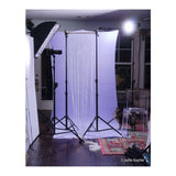 Westcott X-Drop Wrinkle-Resistant Backdrop For Video Conferencing (Periwinkle Purple, 5 x 7 Feet)