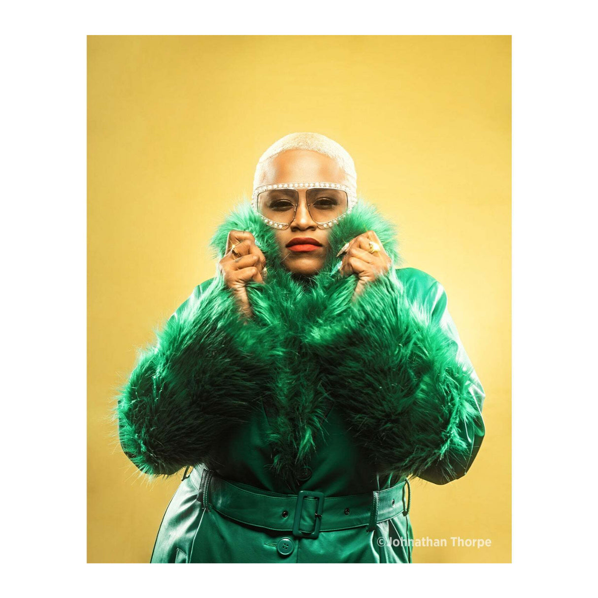 Westcott X-Drop Pro Wrinkle-Resistant Backdrop (Canary Yellow, 8 x 8 Feet)