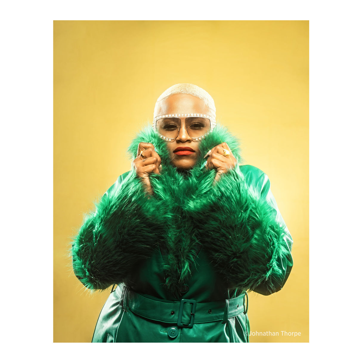 Westcott X-Drop Wrinkle-Resistant Backdrop, Best for Video Conferencing (Canary Yellow, 5 x 7 Feet)